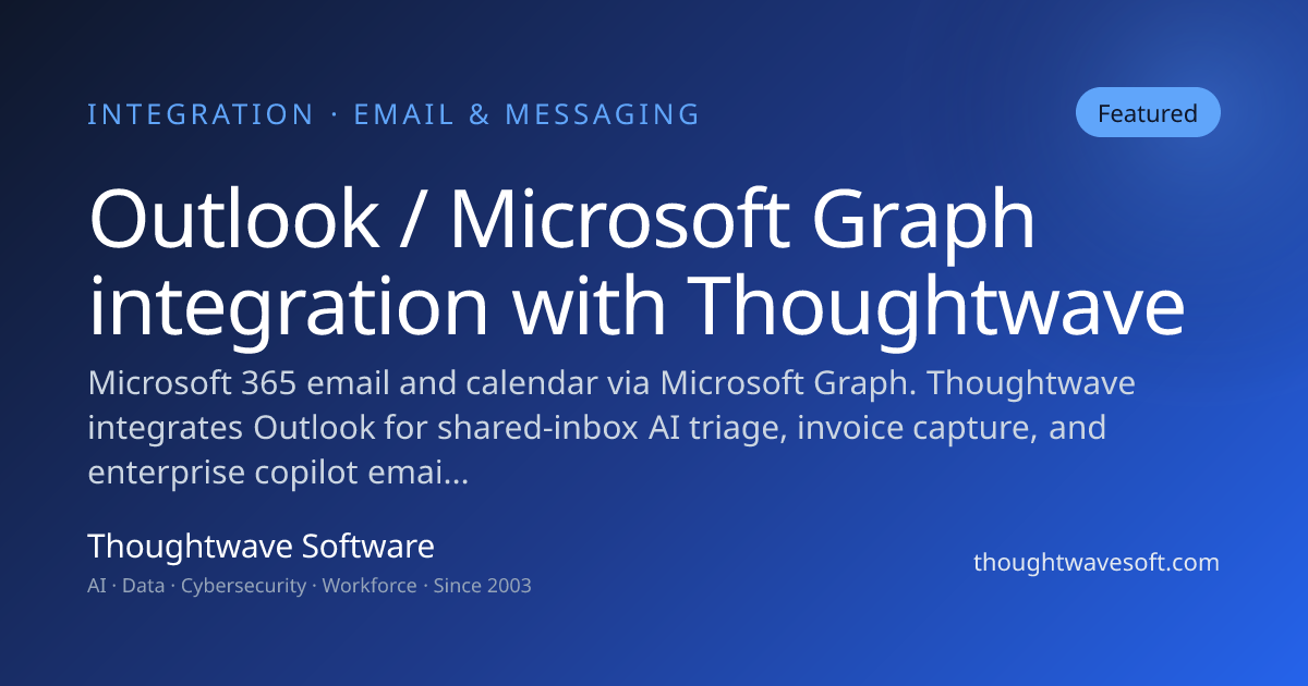Outlook / Microsoft Graph Integration | Thoughtwave | Thoughtwave ...